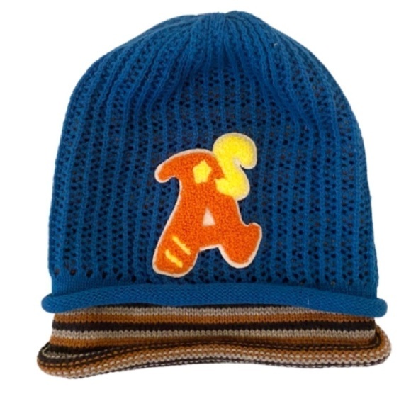 A’S Double Layer Knit Beanie Hat Cap Youth Large - Picture 1 of 3